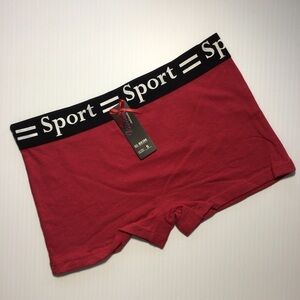 Vision Intimate SPORT Pink and Black Boy Shorts Panties Underwear - Size Small